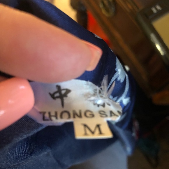 Zhong Sang Blue Peacock Robe. Size Medium. - Picture 9 of 9